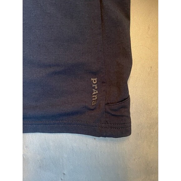 Prana Breathe Womens Dark Gray Hoodie Pullover Sz Small Kangaroo Pocket Long Slv - Picture 5 of 7